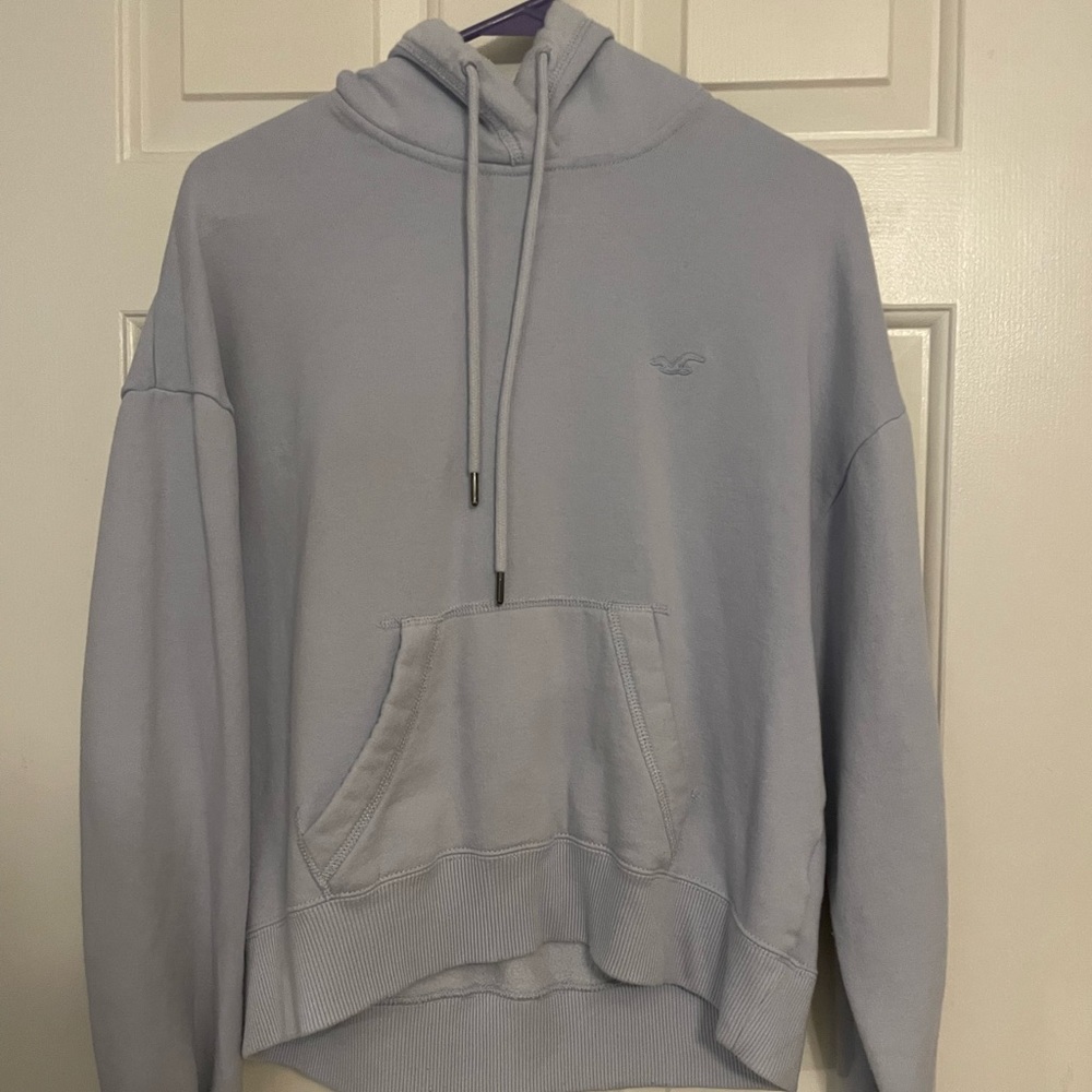 hollister blue hoodie